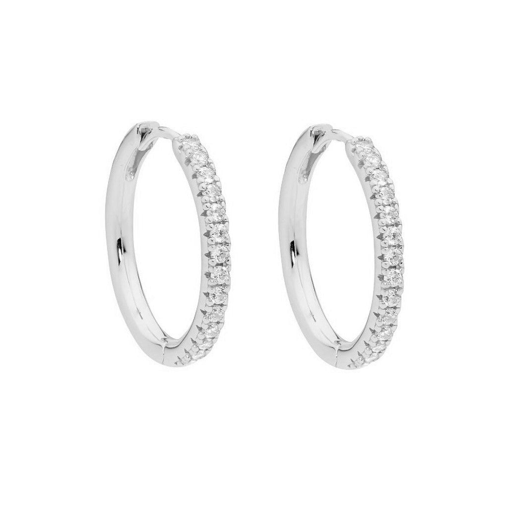 Anele – Pendientes de aro de plata de ley de 12-20 mm