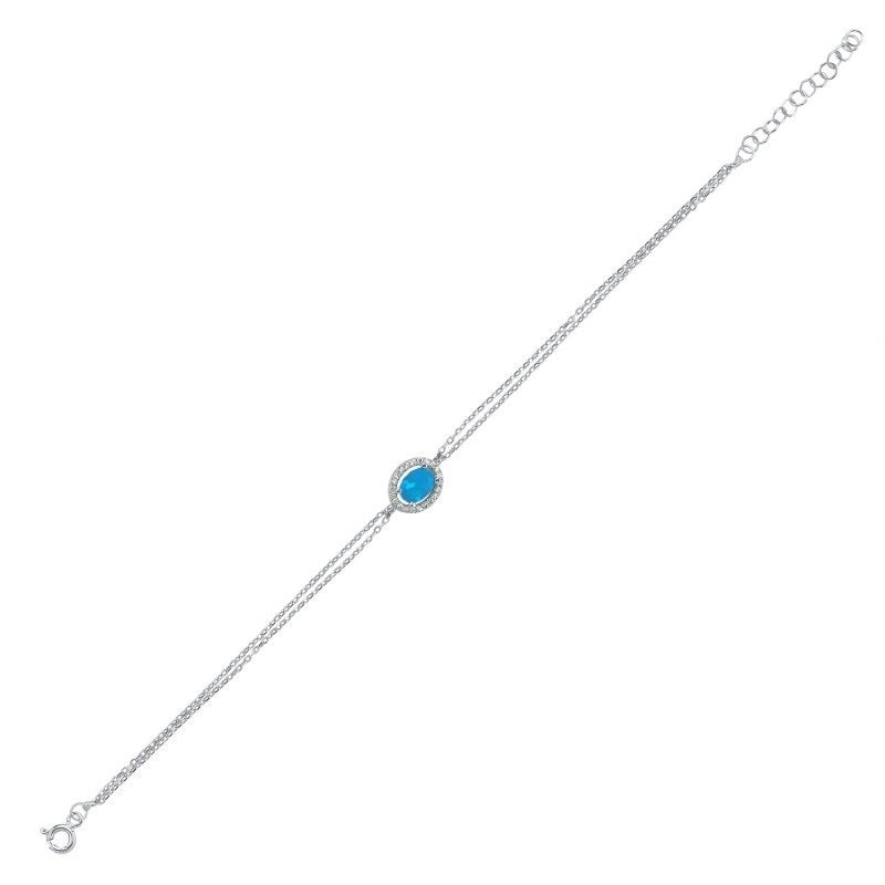 Pulsera Ayaka de plata de ley