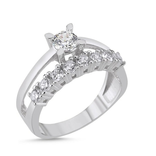 Anillo Raya de plata de ley