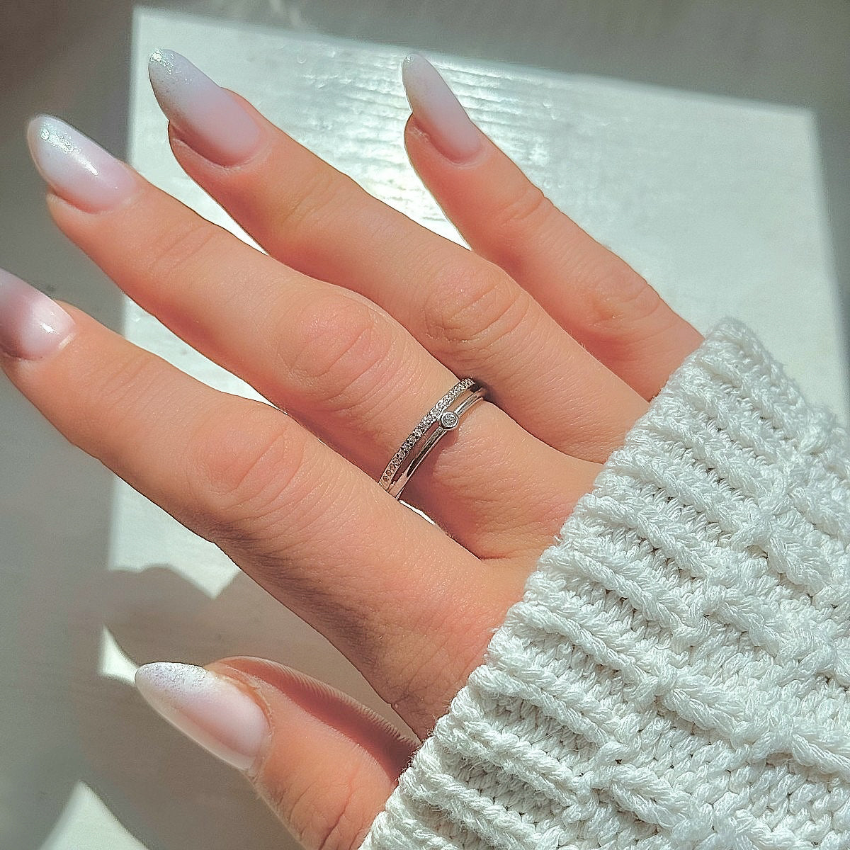 Anillo Cara de plata de ley