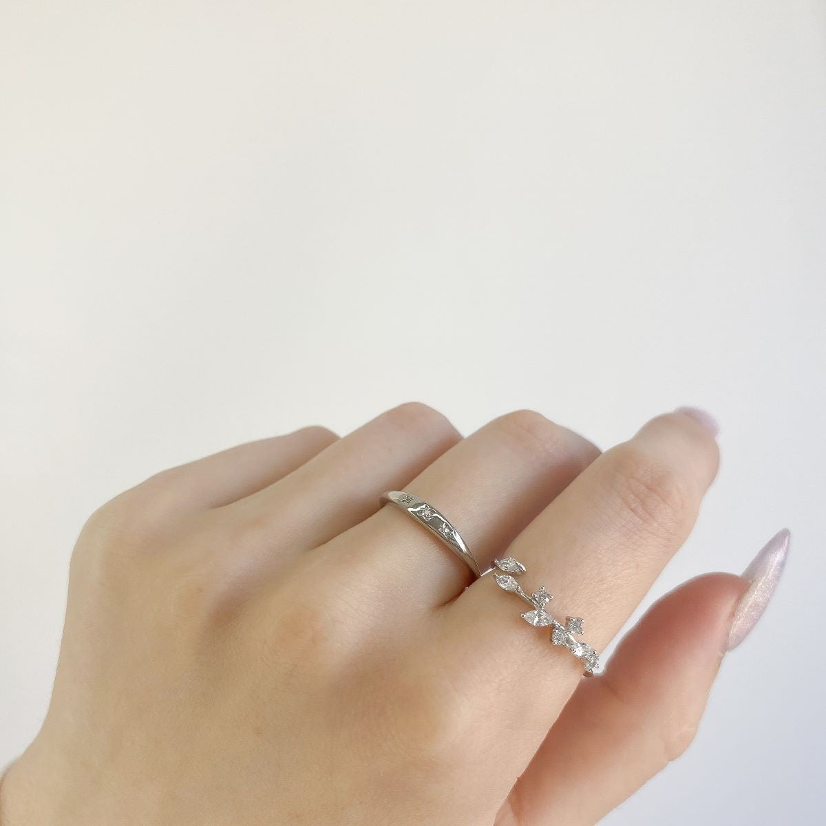 Anillo de plata de ley con circonita cúbica