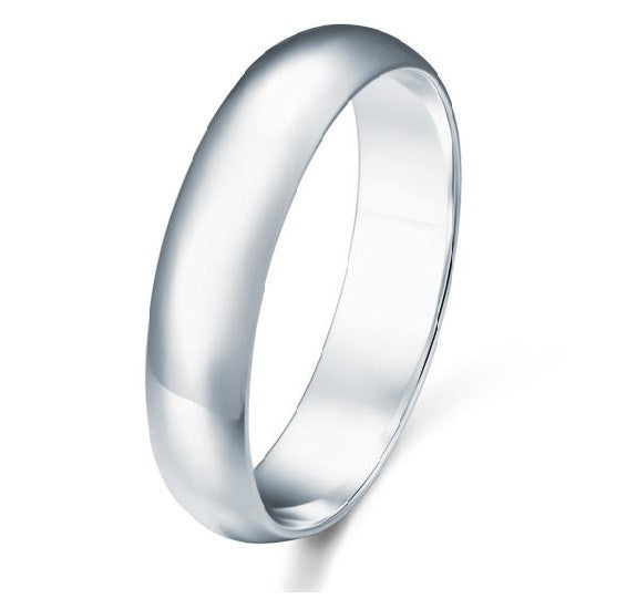 Sophia – Anillo clásico de plata de ley de 4 mm