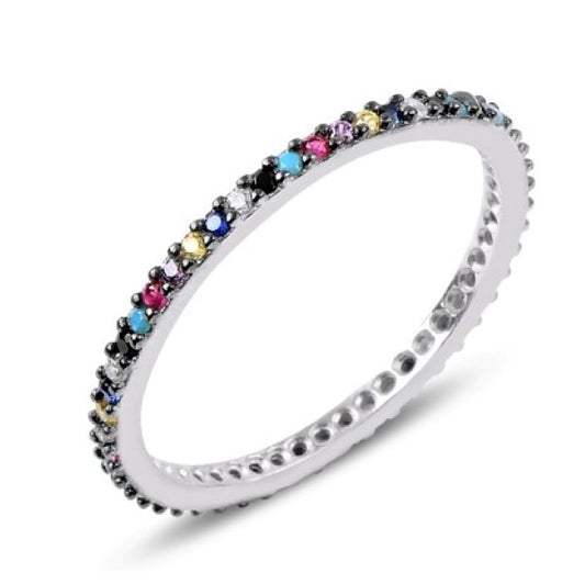 Anillo Mathilde de plata de ley