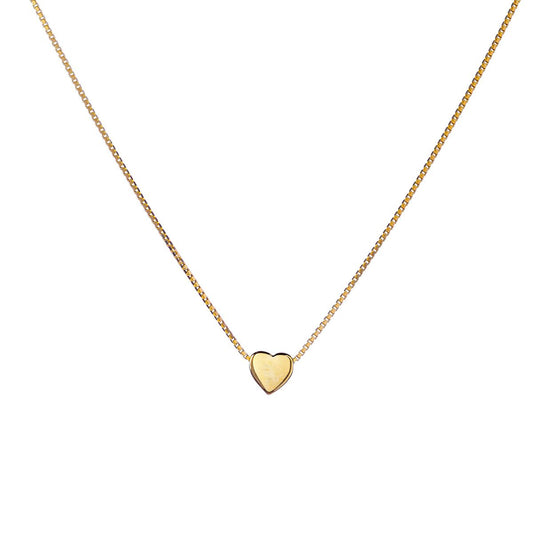 Collar de plata de ley con corazón