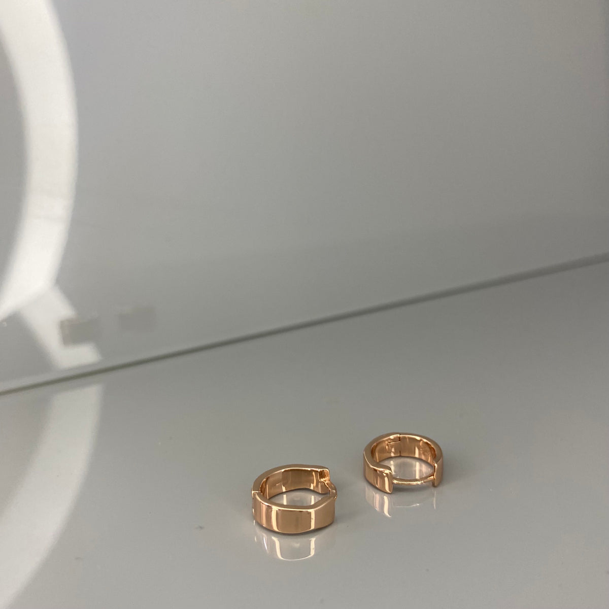 Aros anchos de plata de ley