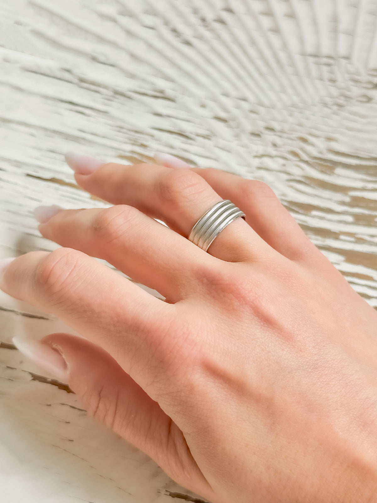 Anillo Maeve de plata de ley