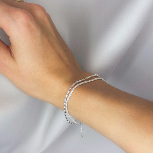 Pulsera Riko de plata de ley