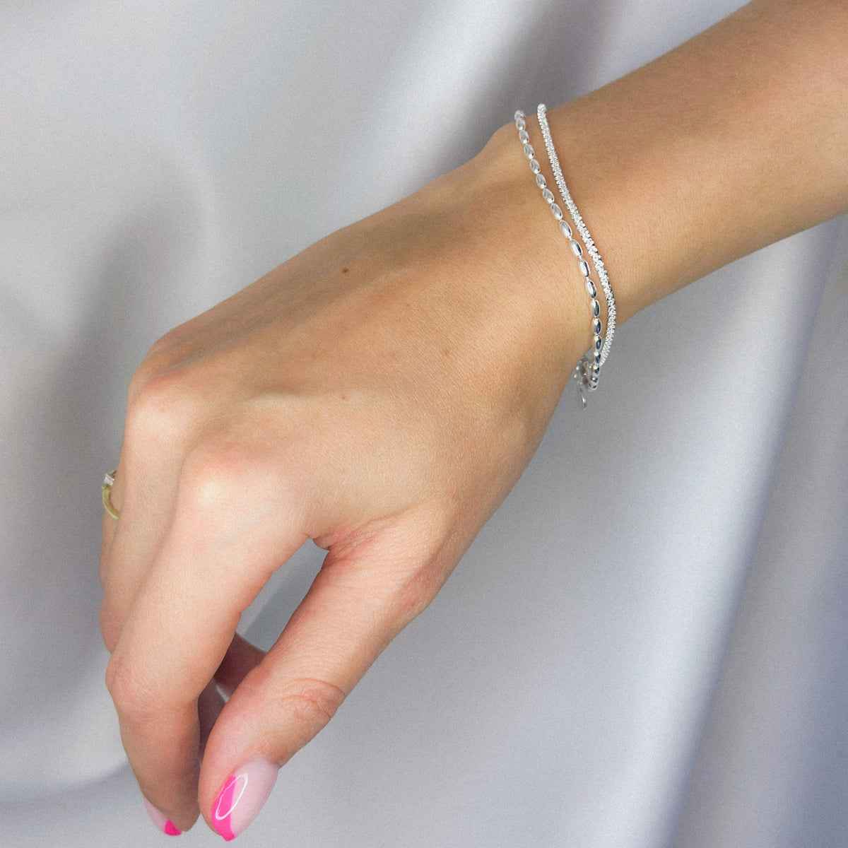 Pulsera Riko de plata de ley
