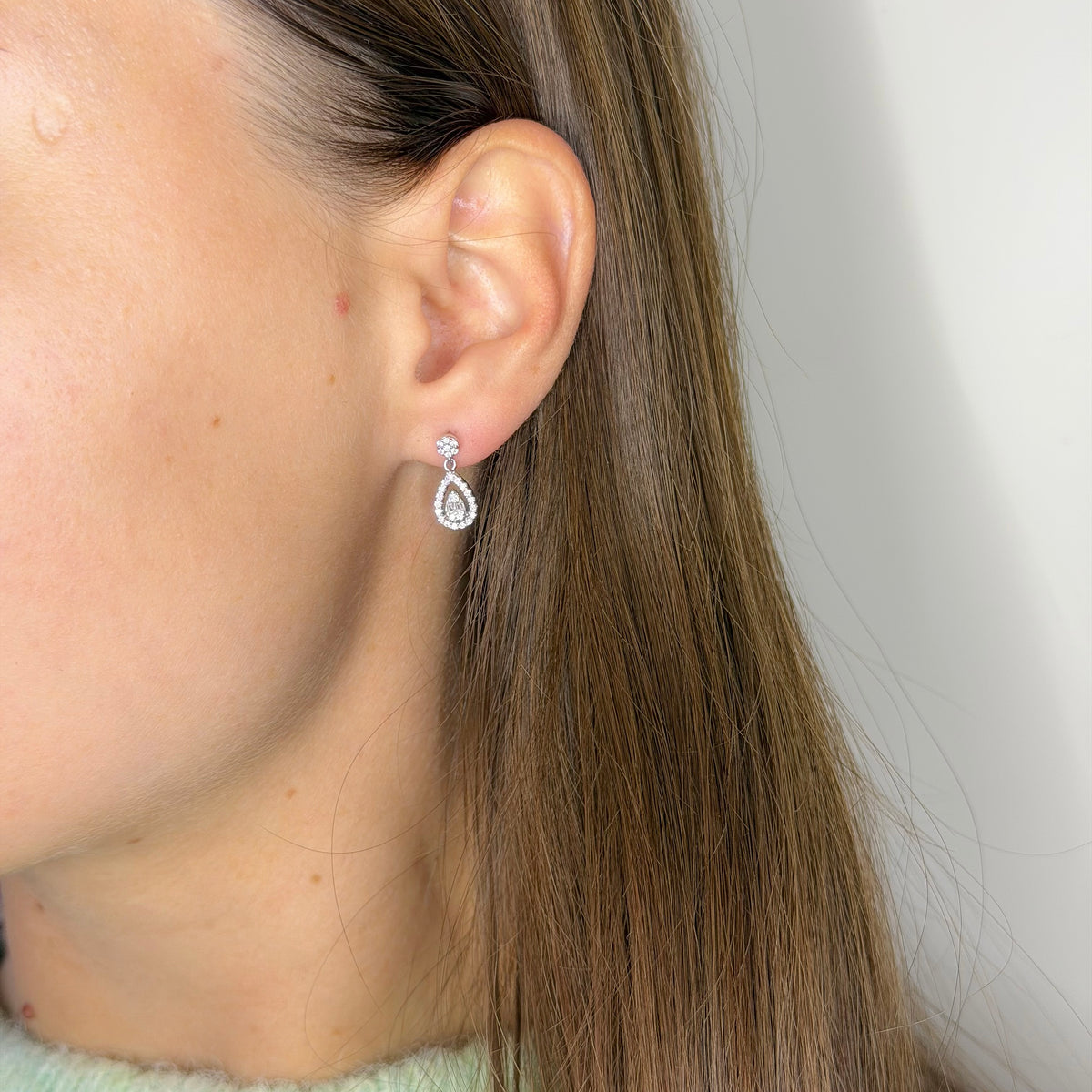 Sterling Silver Teardrop Earrings