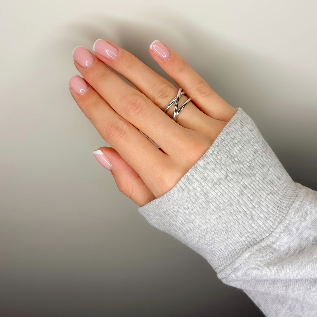 Anillo enorme de plata de ley