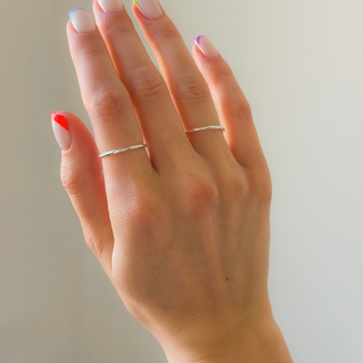 Anillo de plata de ley de 1,5 mm de ancho
