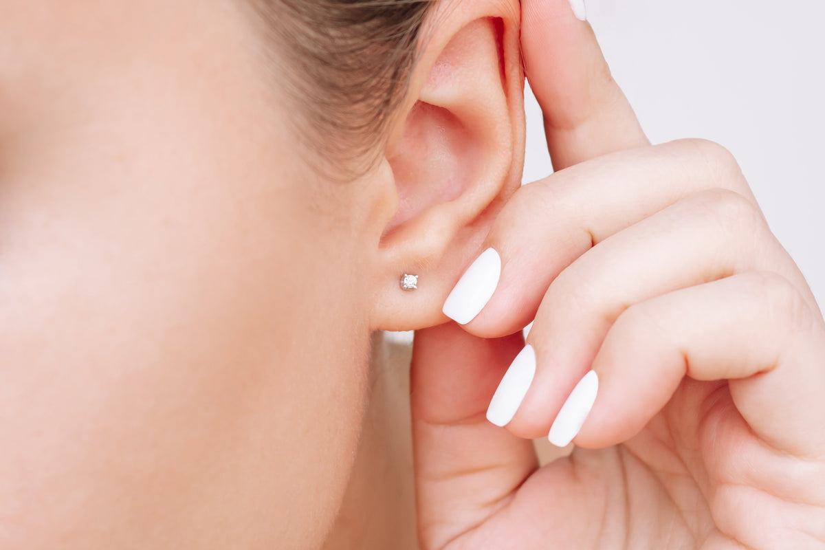 Pendientes Élise de plata de ley de 2-8 mm