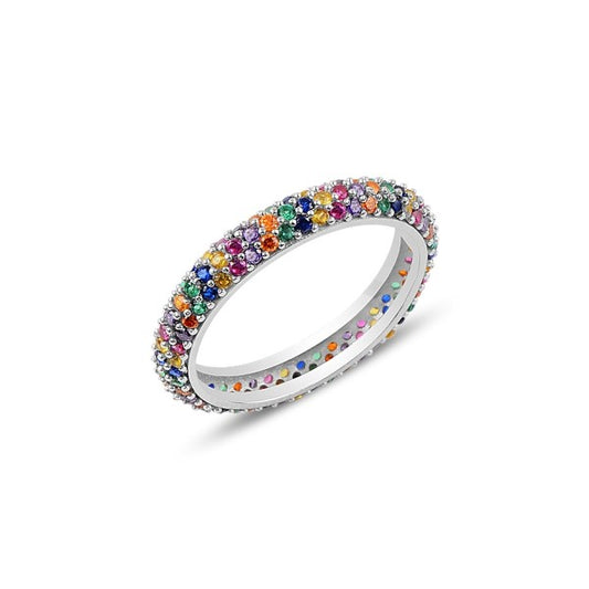 Anillo Aoibhe de plata de ley