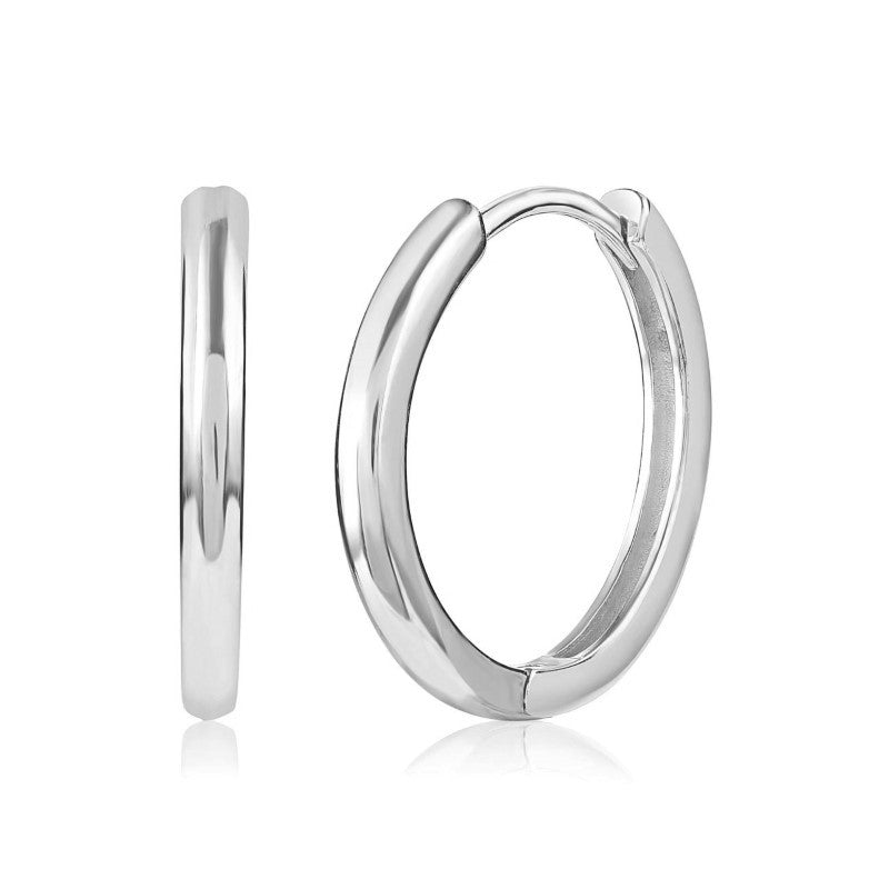 Aretes de plata esterlina de 1.2 - 2 cm