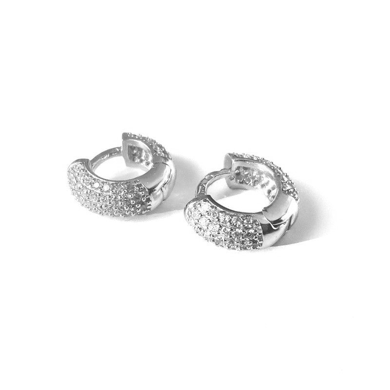 Pendientes Aifric de plata de ley