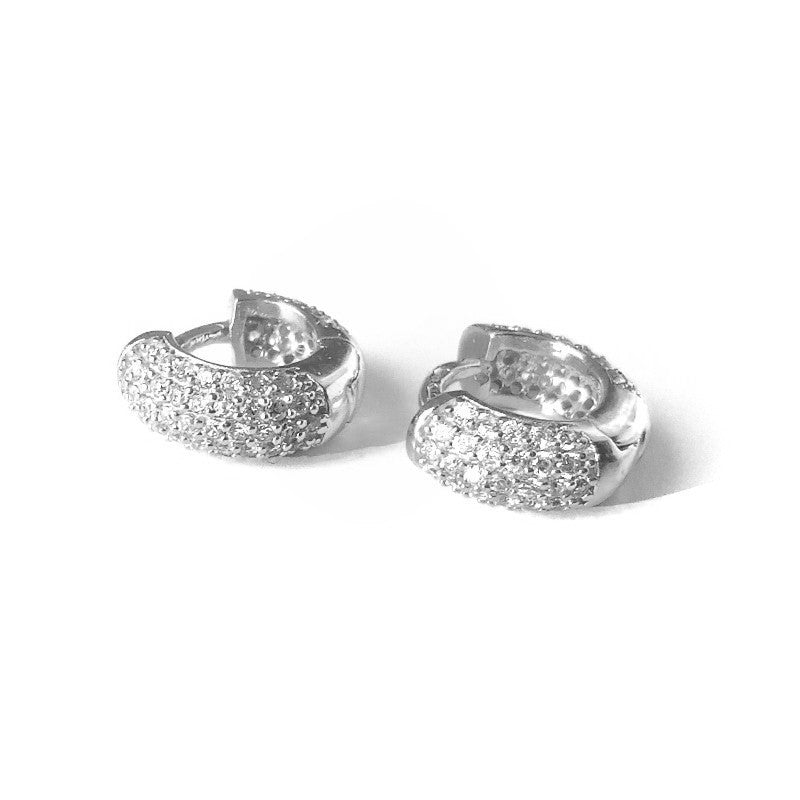 Pendientes Aifric de plata de ley