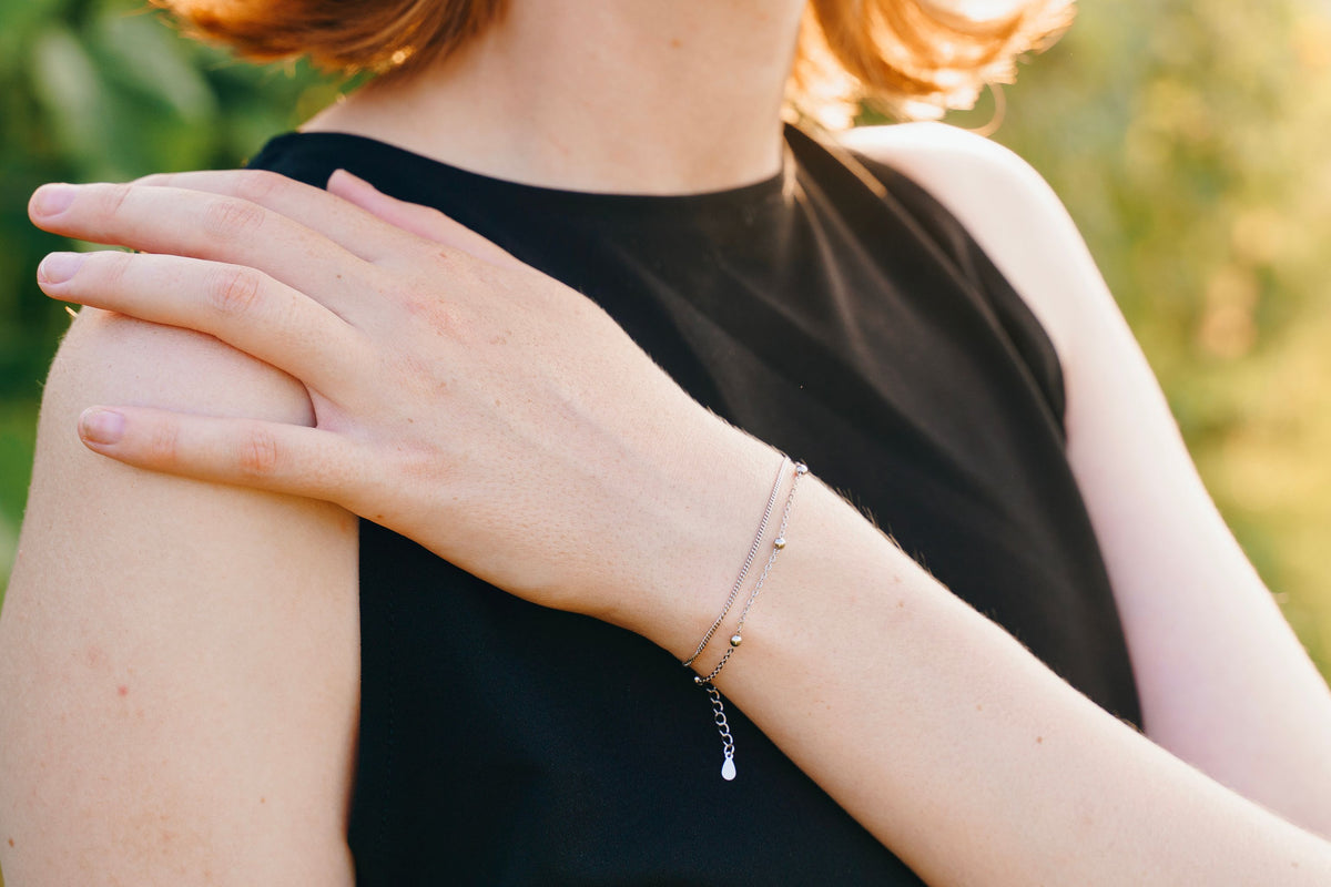 Pulsera Brianna de plata de ley