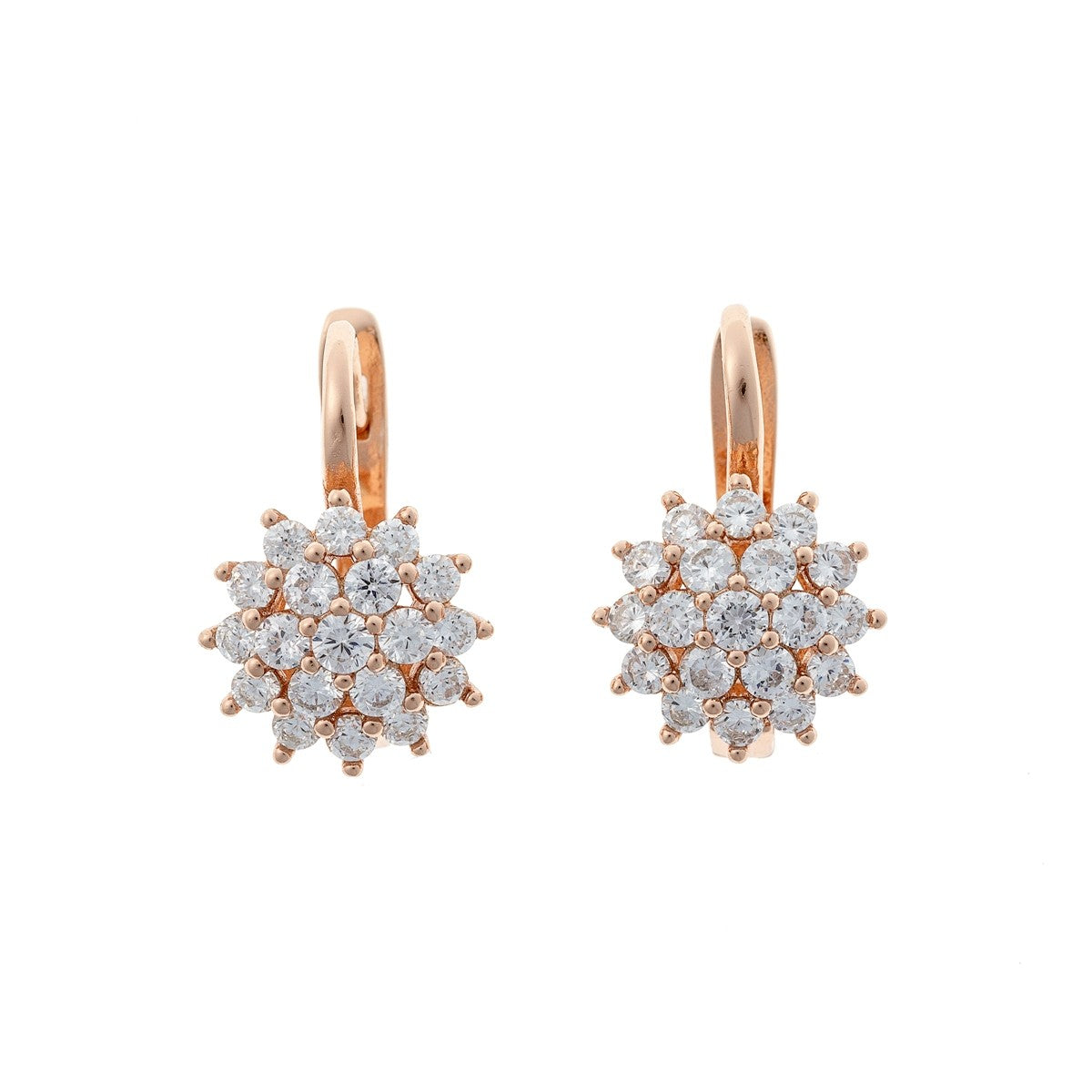 Hana – Pendientes colgantes de plata de ley con circonitas pavé