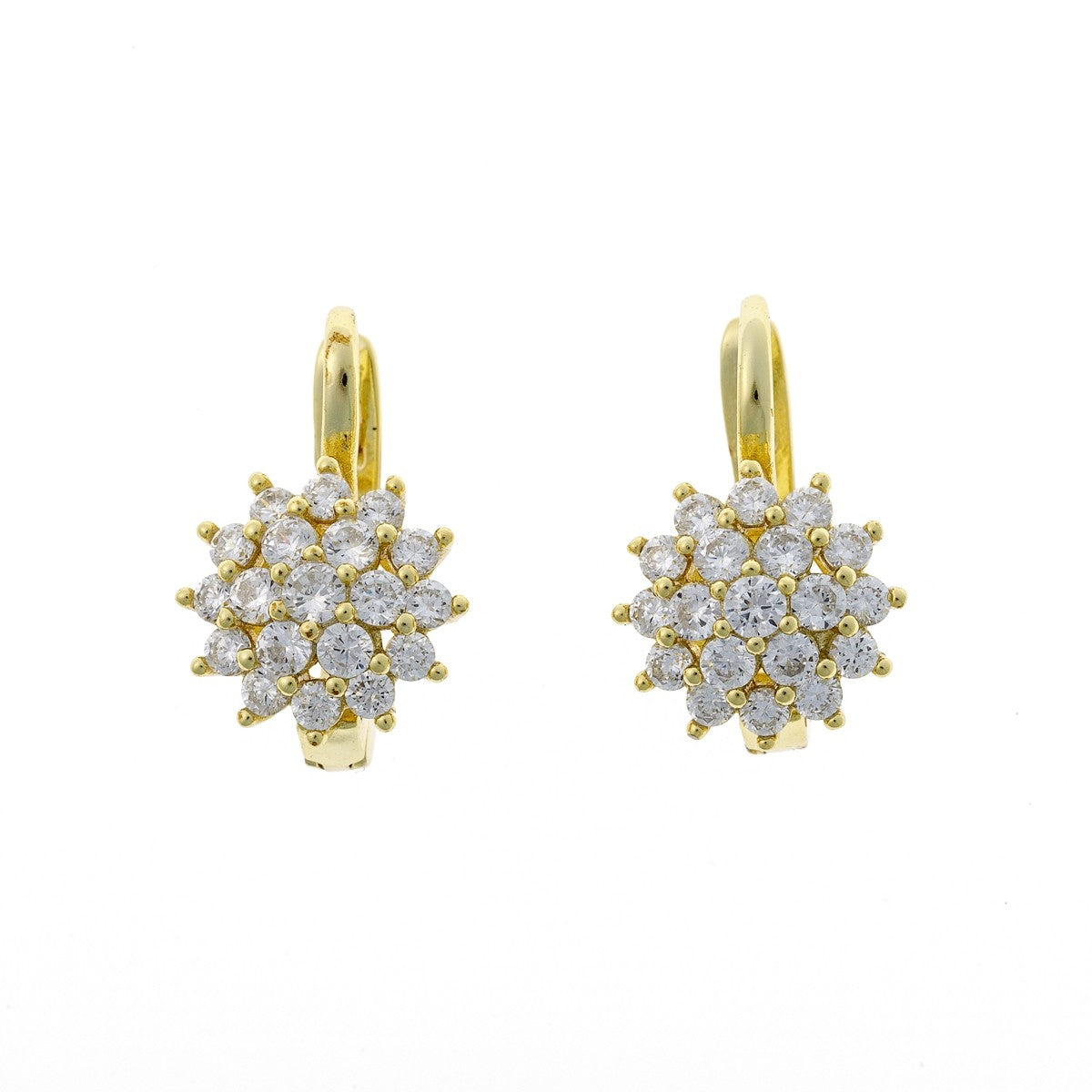 Hana – Pendientes colgantes de plata de ley con circonitas pavé
