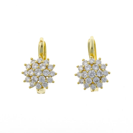 Hana – Pendientes colgantes de plata de ley con circonitas pavé