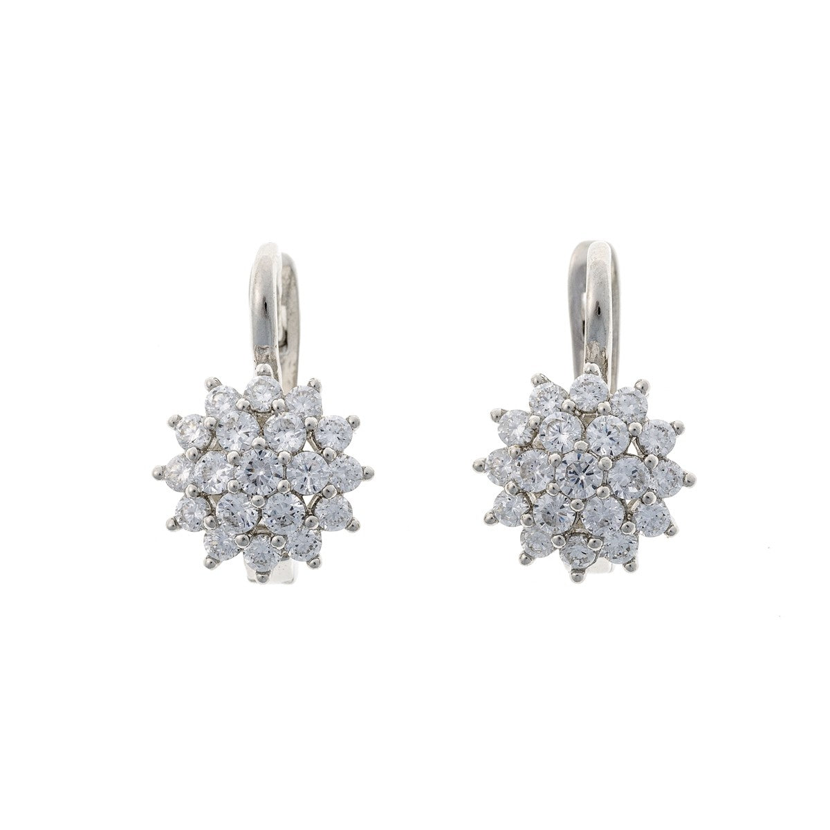 Hana – Pendientes colgantes de plata de ley con circonitas pavé