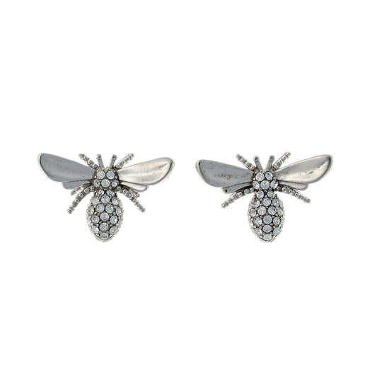 Pendientes de abeja de plata de ley