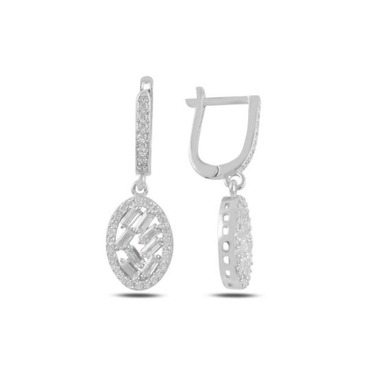 Pendientes Margaux de plata de ley