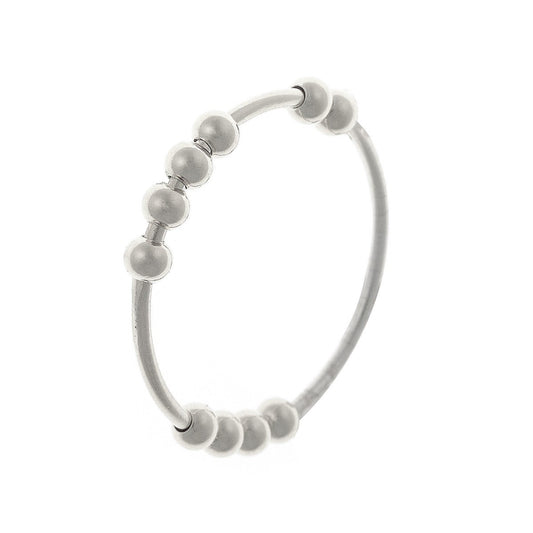 Anillo de sirena de plata de ley