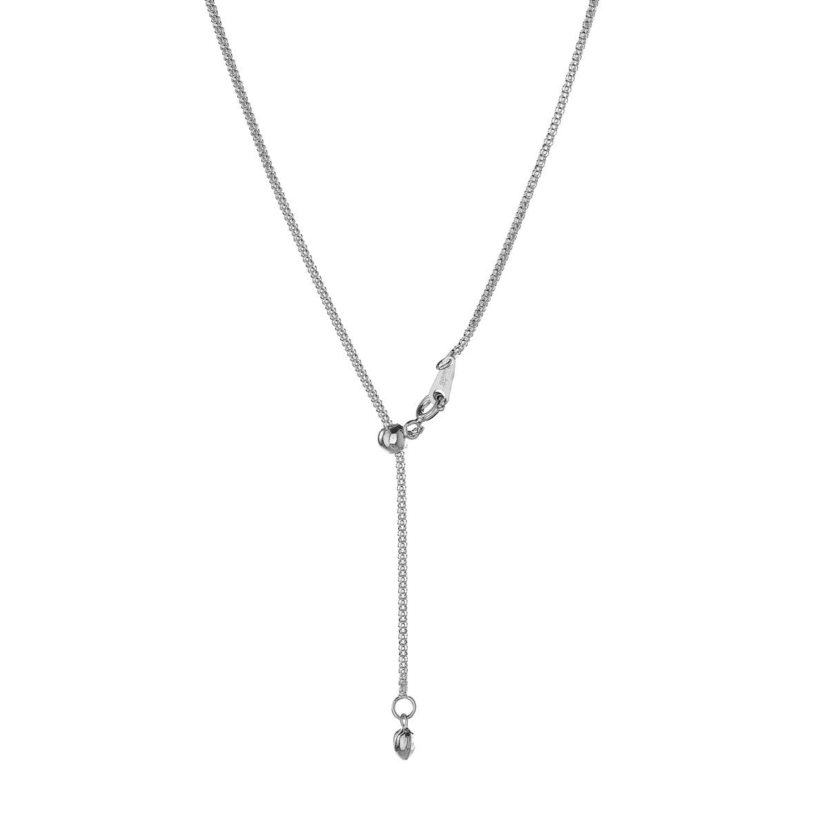 Collar de cadena Coreana de plata de ley