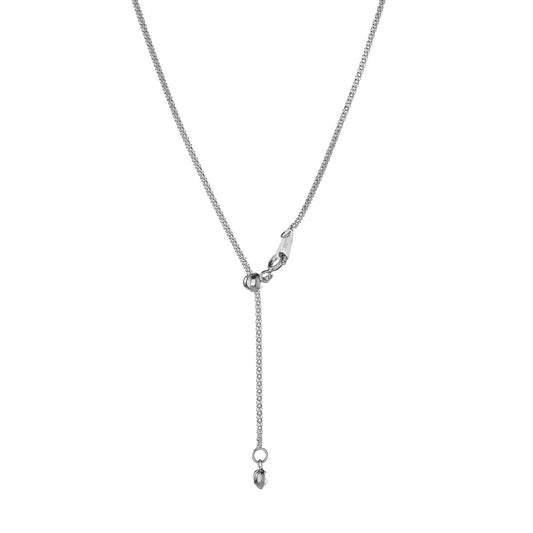 Collar de cadena Coreana de plata de ley