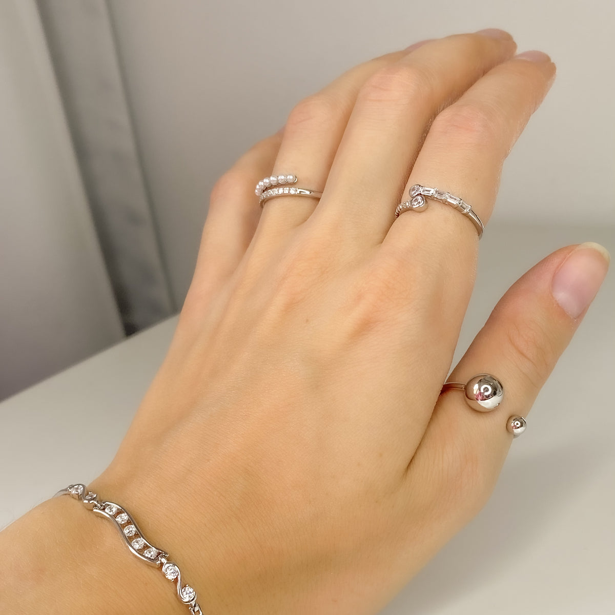 Anillo Sorcha de plata de ley