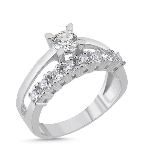 Anillo Raya de plata de ley