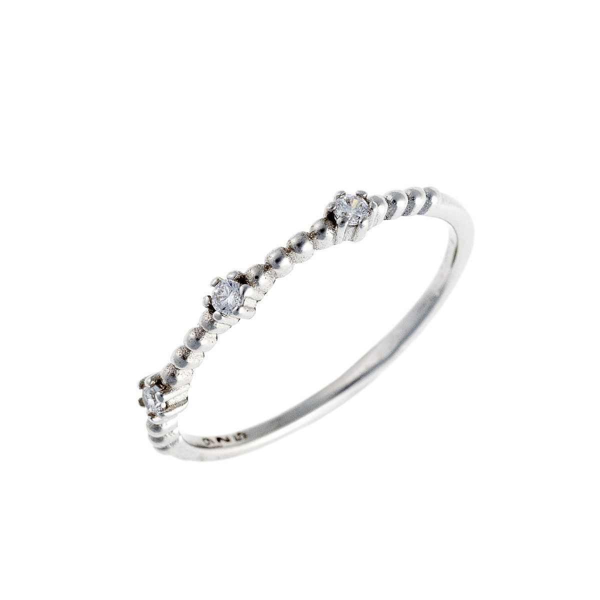 Anillo Miu de plata de ley