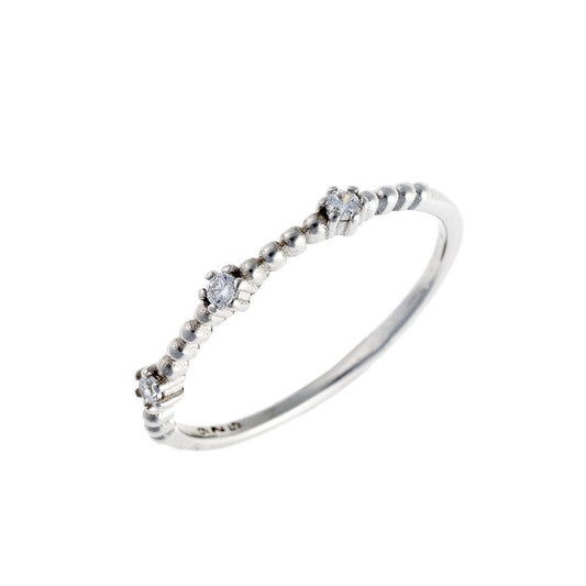 Anillo Miu de plata de ley