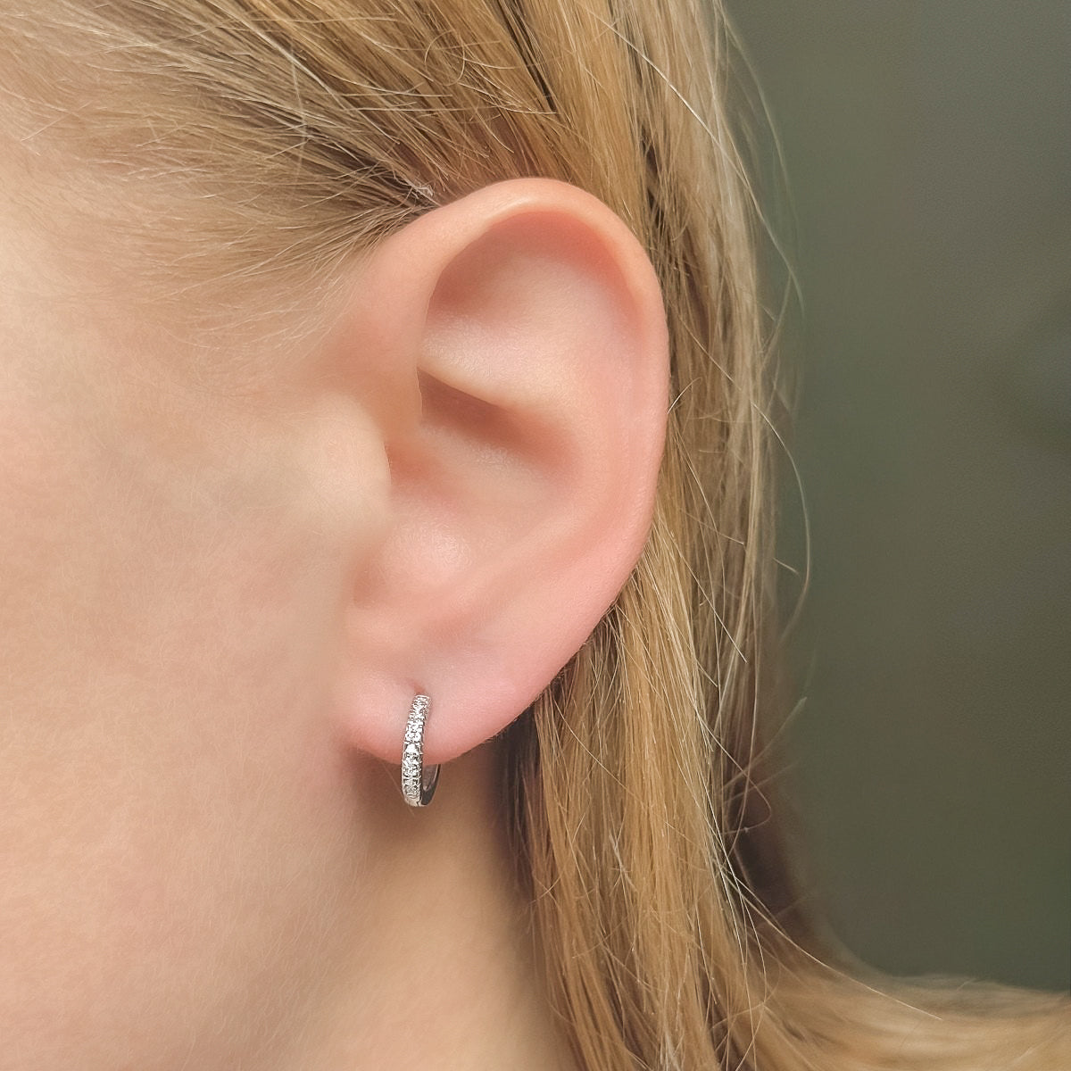 Anele – Pendientes de aro de plata de ley de 12-20 mm