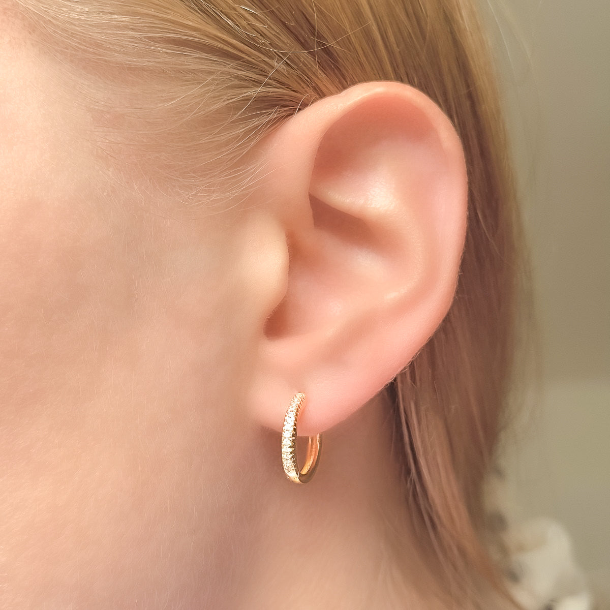 Anele – Pendientes de aro de plata de ley de 12-20 mm