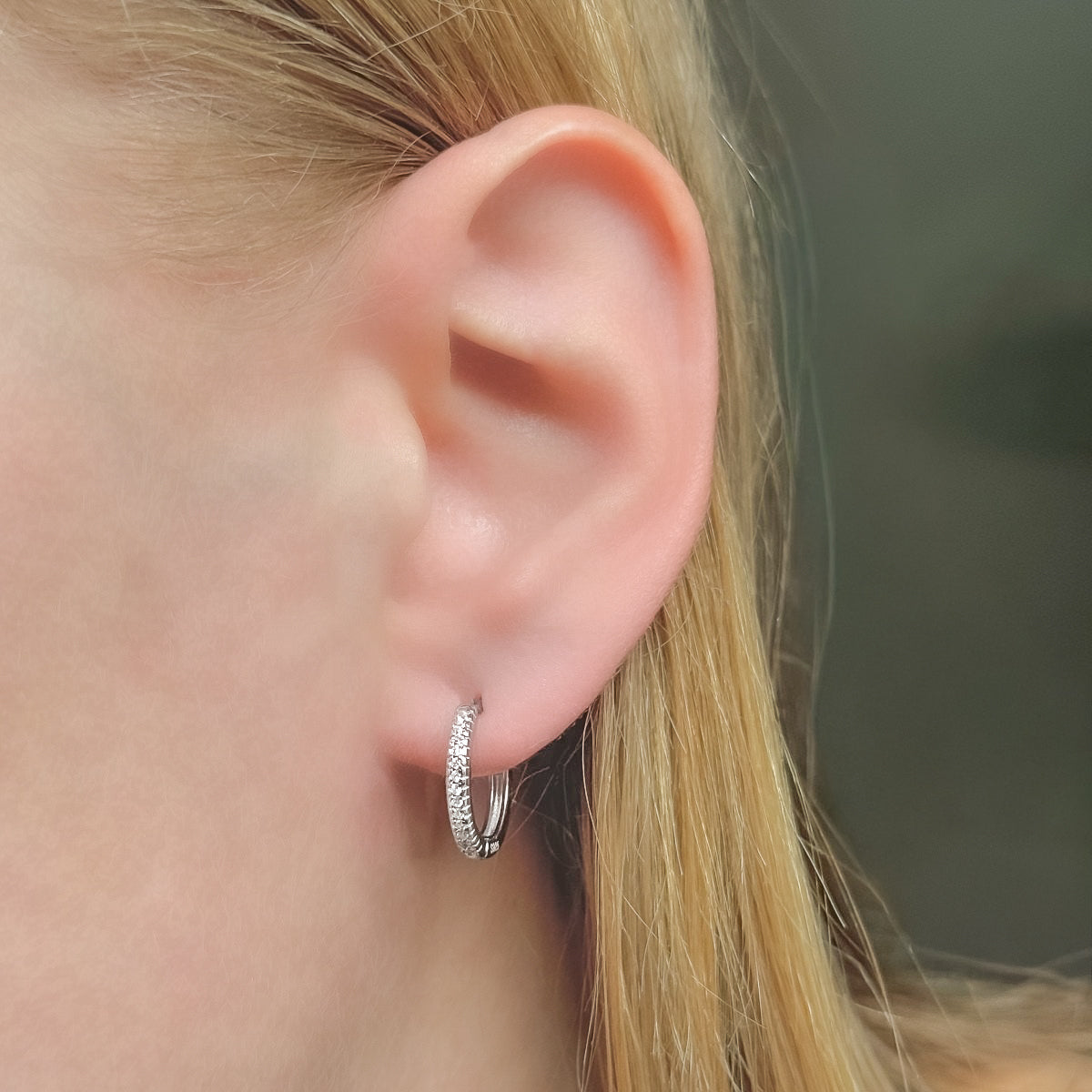 Anele – Pendientes de aro de plata de ley de 12-20 mm