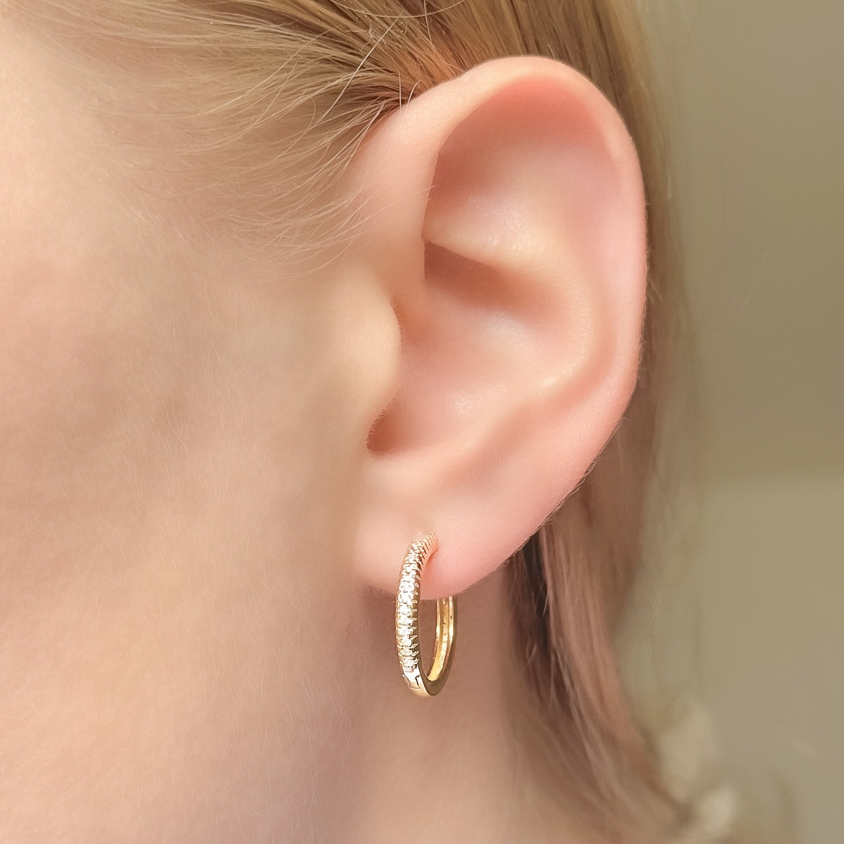 Anele – Pendientes de aro de plata de ley de 12-20 mm