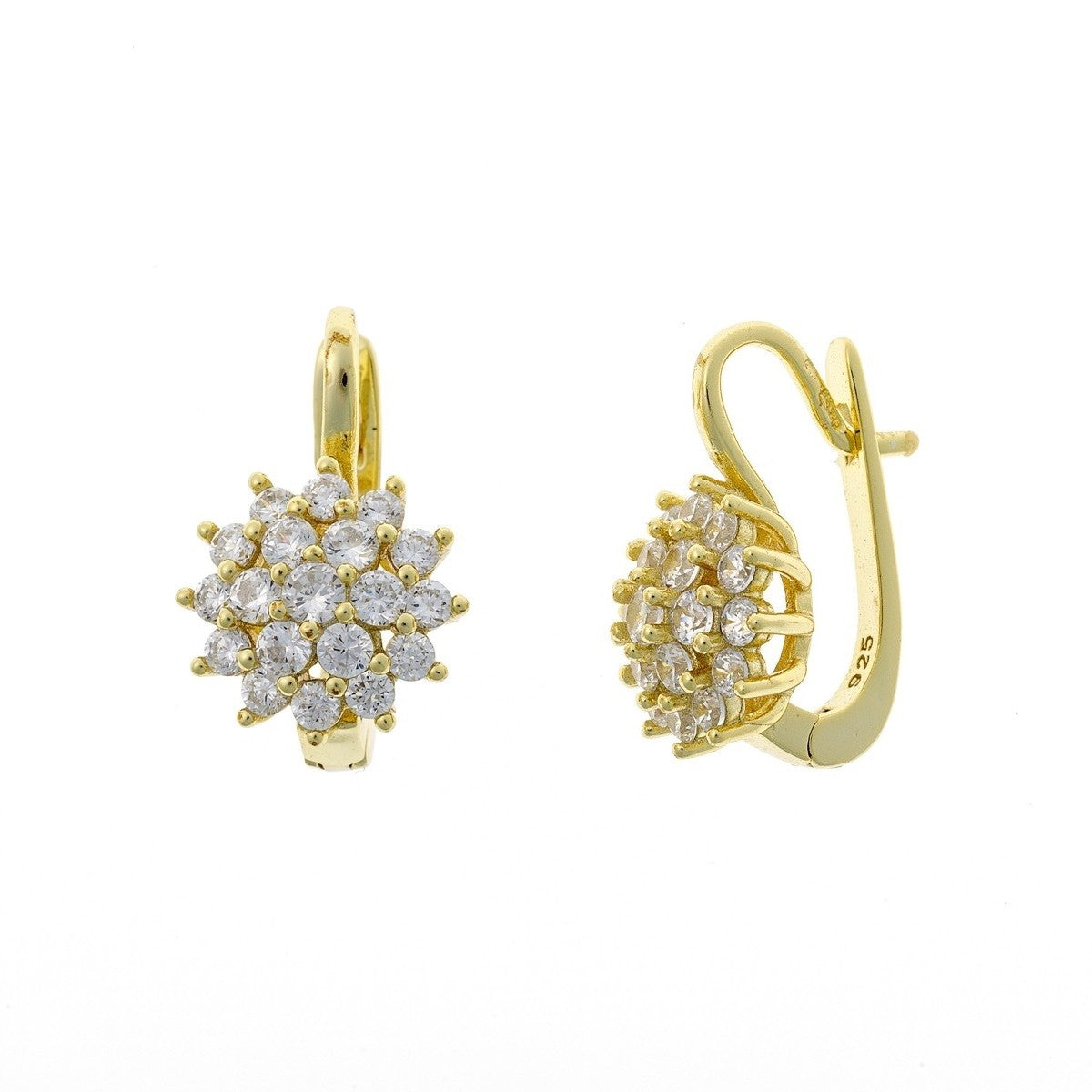 Hana – Pendientes colgantes de plata de ley con circonitas pavé