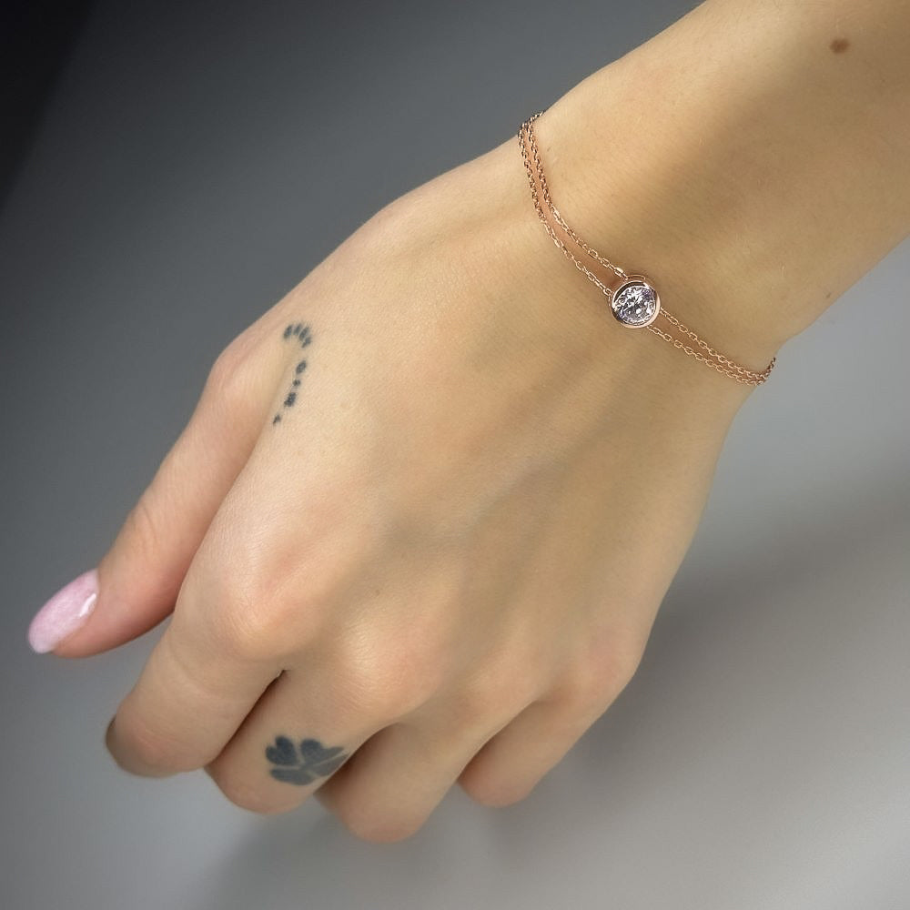 Pulsera Rin de plata de ley