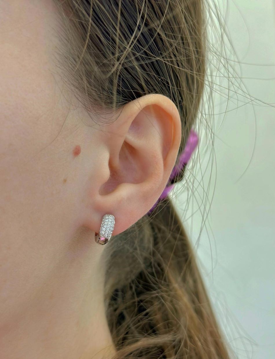 Pendientes Aifric de plata de ley