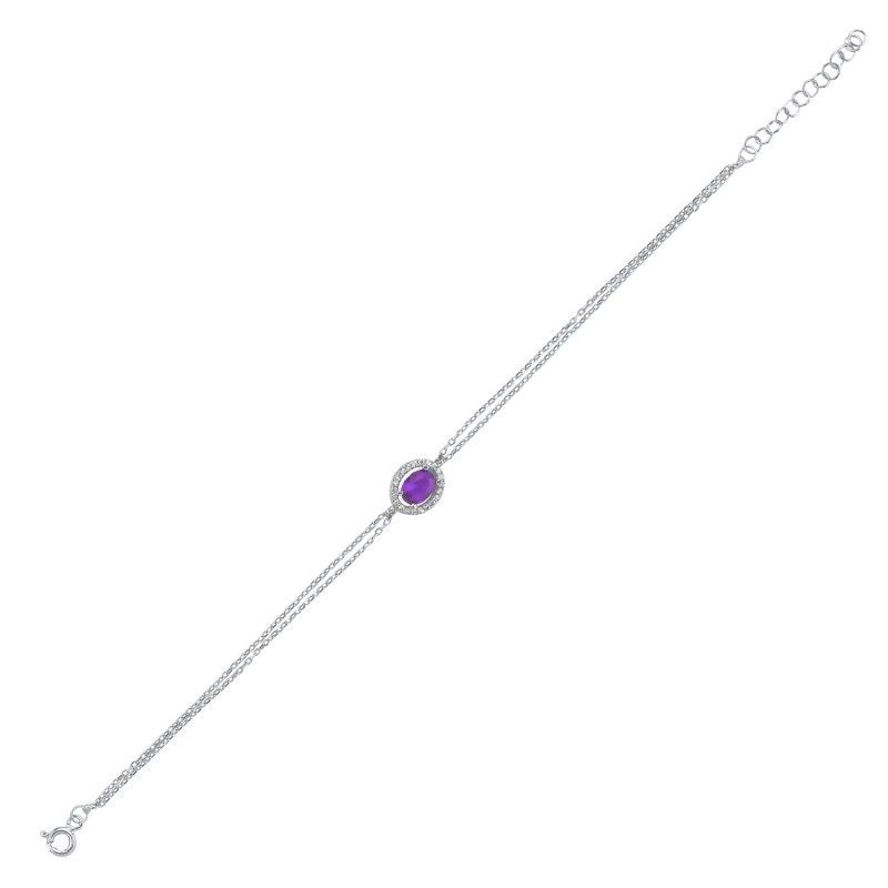 Pulsera Ayaka de plata de ley