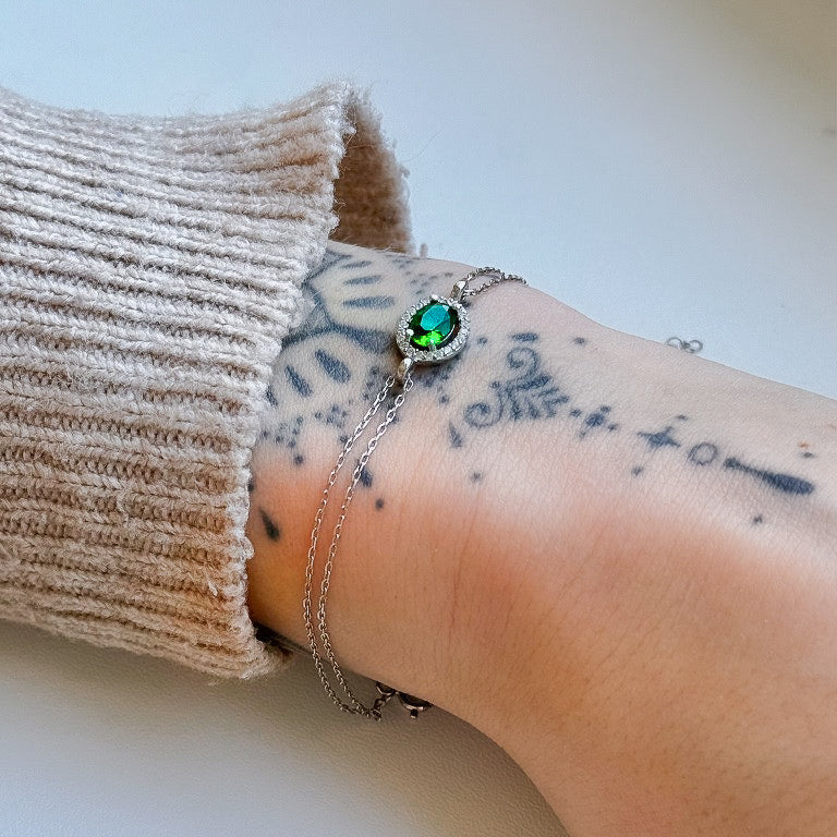 Pulsera Ayaka de plata de ley