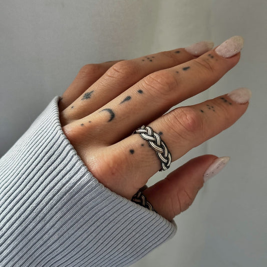 Anillo de plata de ley