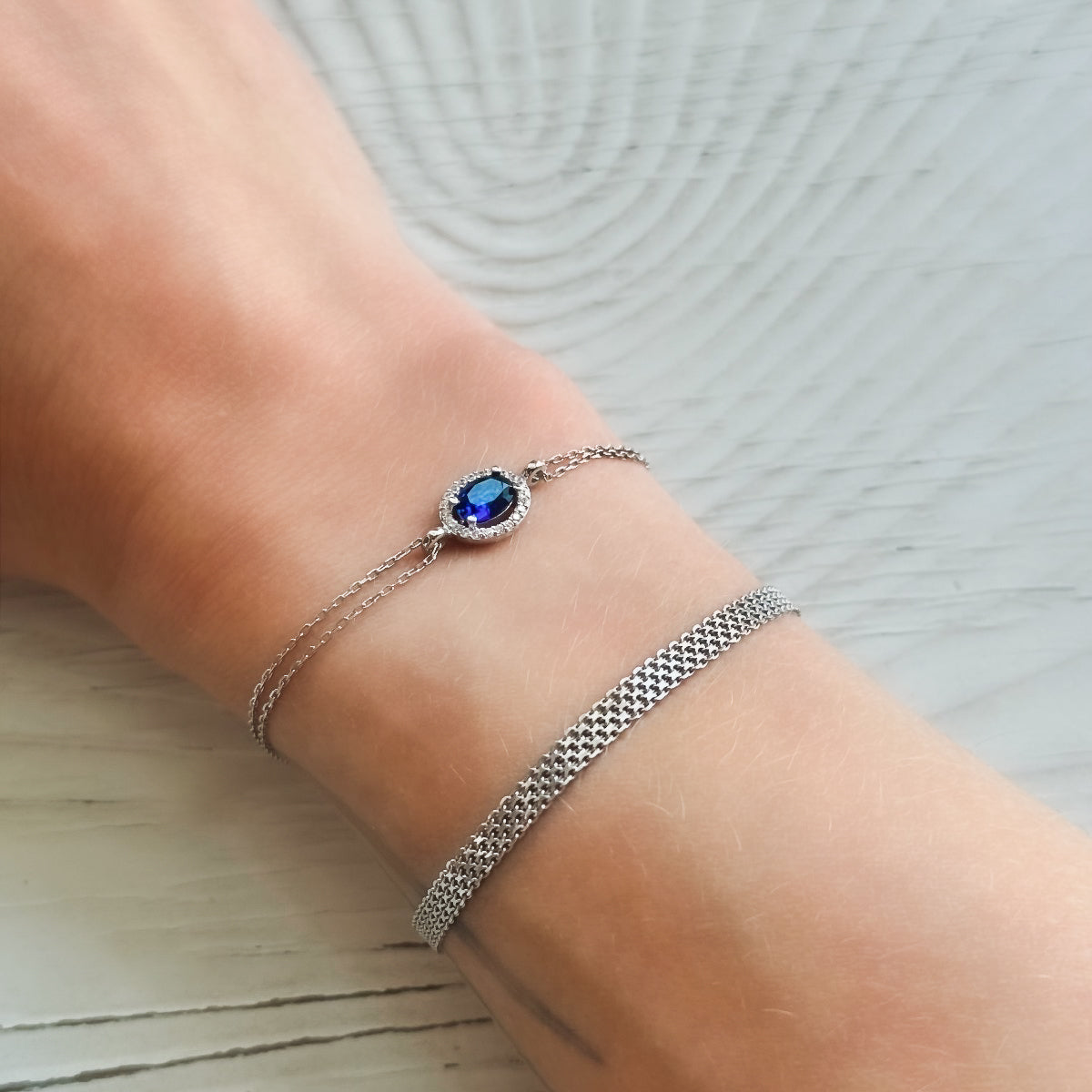 Pulsera Ayaka de plata de ley