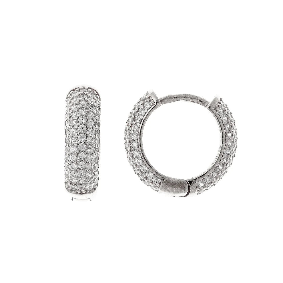 Pendientes de plata de ley Eilis de 15 mm