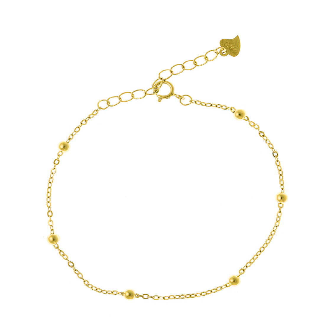 Pulsera de cuentas de plata de ley