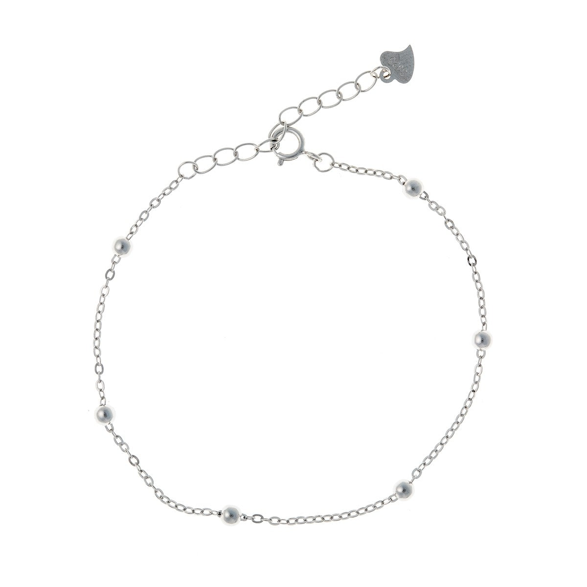 Pulsera de cuentas de plata de ley