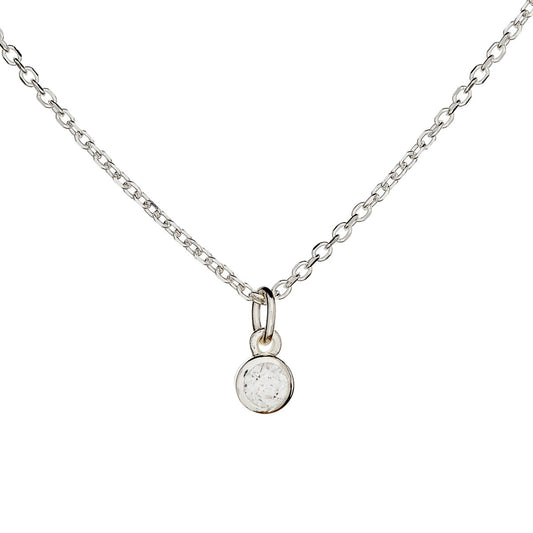 Collar de circonitas cúbicas de plata de ley