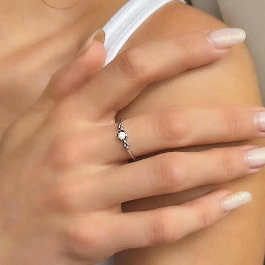 Anillo Anahita de plata de ley